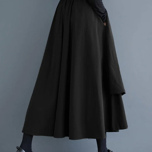 Load image into Gallery viewer, High Elastic Waist Army Green Mesh Irregular A-line Half-body Skirt Women Fashion Tide New Spring Autumn 2025 1DJ0313
