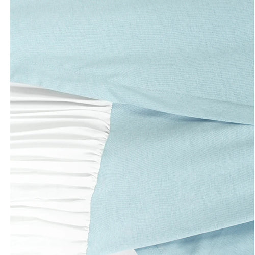 Load image into Gallery viewer, Women Blue Color-block Pleated Big Size T-shirt New Round Neck Short Sleeve Fashion Tide Spring Summer 2025 1DJ1225
