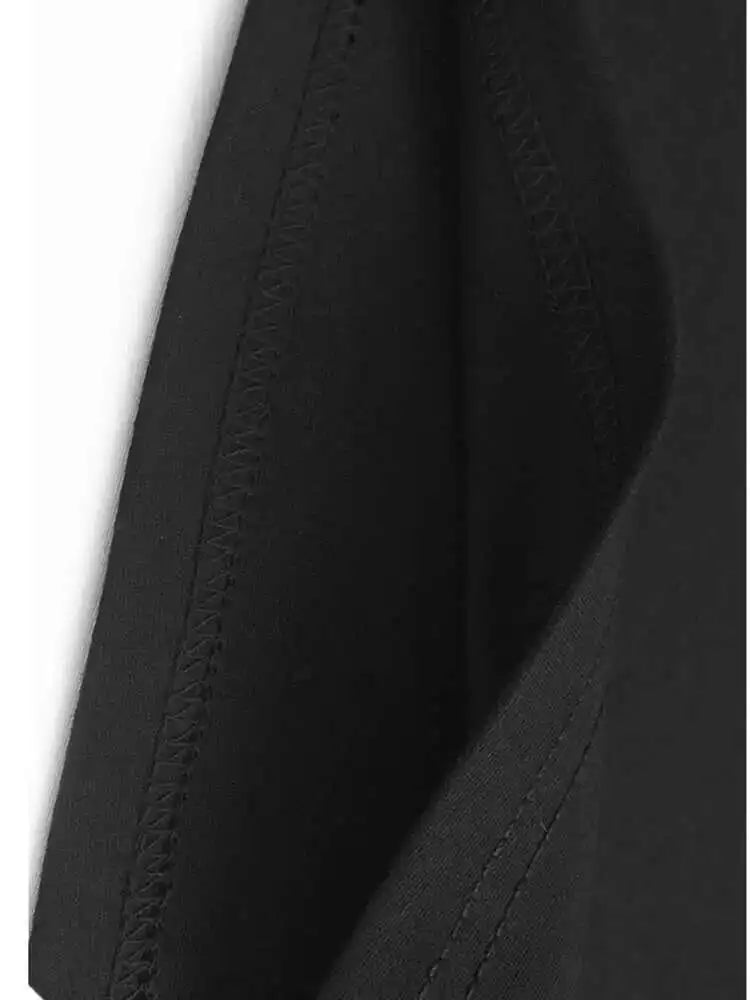 Women Black Sequins Spliced Big Size Midi Vest Dress New V-Neck Sleeveless Fashion Tide Spring Autumn 2025 1DH9971