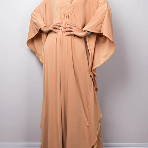 Load image into Gallery viewer, Greek Goddess Long Dress Batwing Sleeve Tunic Beach Cover Up Cover-ups Beach Dress Beach Wear Beachwear Kaftan Maxi Dress V4427
