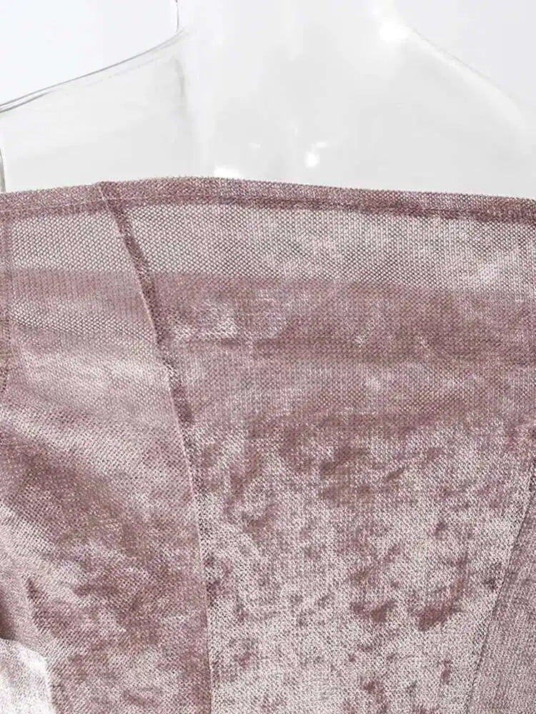 Velvet Denim T-shirt Half-body Skirt Two Pieces Suit New Slash Neck Long Sleeve Women Fashion Spring Autumn 2025 7AB6039