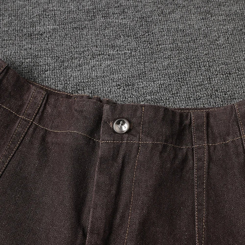 Load image into Gallery viewer, Big Size Denim Shirt Wide Leg Pants Two Piece Suit New Lapel Long Sleeve Women Fashion Tide Spring Autumn 2025 CPG2885
