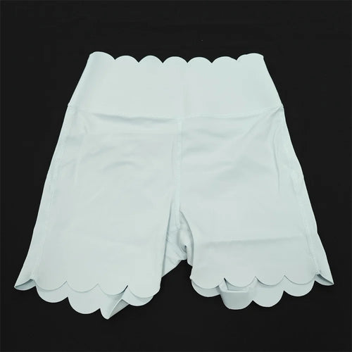 Load image into Gallery viewer, Breathable Skin-Friendly Fitness Two-Piece Set Square Collar Tight Yoga Suit High-Waist Lace Shorts
