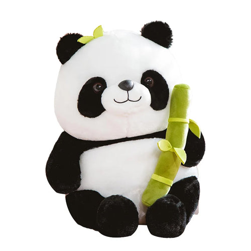 Load image into Gallery viewer, Plush Panda With Bamboo Animal Soft Plush Stuffered Dolls Birthday Christmas Baby Gifts Presents Stuffed Toys For Kids
