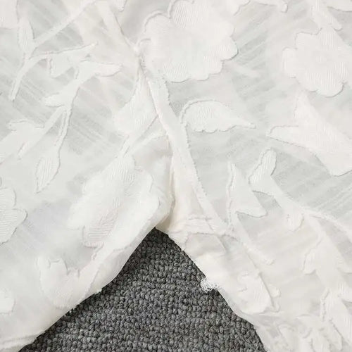 Load image into Gallery viewer, Women Beige Perspective Off Shoulder Big Size Blouse New Lapel Long Sleeve Shirt Fashion Tide Spring Autumn 2025 CPG2914
