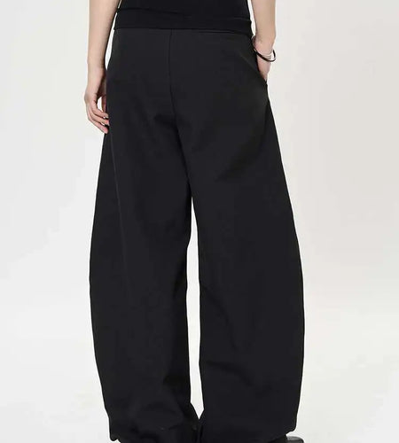 High Waist Purple Brief Shaped Elegant Long Wide Leg Pants New Trousers Women Fashion Tide Spring Autumn 2025 1DH9918