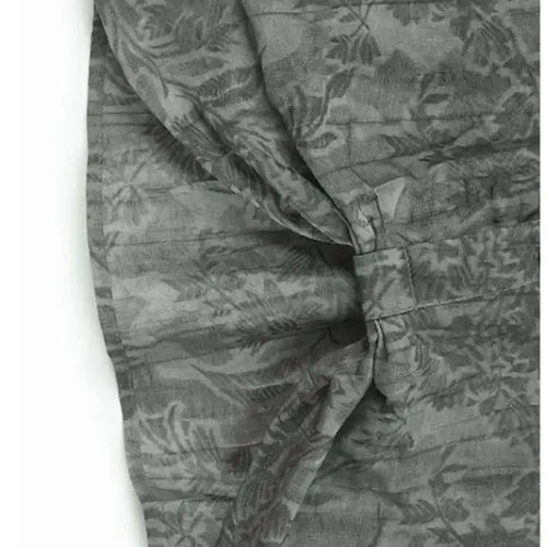 Load image into Gallery viewer, Women Apricot Pleated Irregular Printed Big Size Blouse New Lapel Short Sleeve Shirt Fashion Spring Summer 2025 1DJ0122
