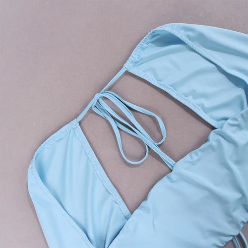 Load image into Gallery viewer, Sexy Dress Set Women White Square Collar Full Sleeve Crop Top And Mini Skirt Matching Sets Ladies Party Two Piece Set
