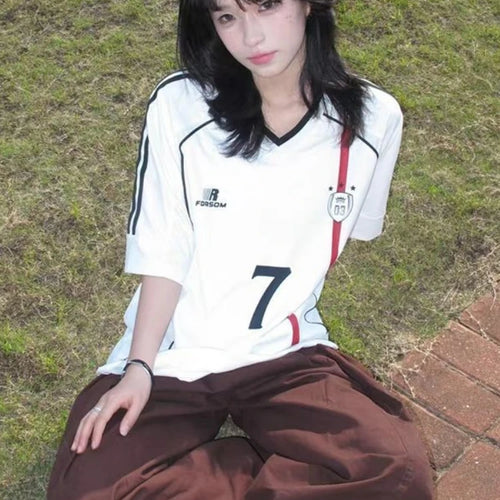 Load image into Gallery viewer, Y2k Aesthetic Gothic Letter Printing Casual T-shirt Hiphop Patchwork Streetwear Grunge Tops Harajuku Men and Women Loose Tshirts
