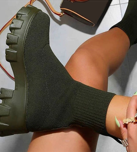 Women's Winter Boots Heels Boots Women Elegant Spring Winter Shoes For Women Platform Boots Ankle Heeled Shoes Botas Mujer Trend