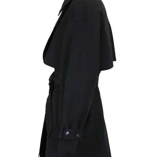 Load image into Gallery viewer, Women Gray Belted Big Size Trench New Lapel Long Sleeve Loose Fit Windbreaker Fashion Tide Spring Autumn 2025 CPG0586
