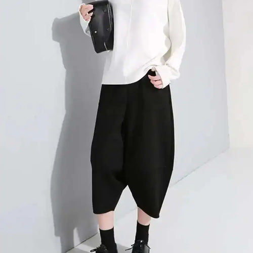 Load image into Gallery viewer, High Elastic Waist Black Pleated Wide Leg Pants New Loose Fit Trousers Women Fashion Tide Spring Autumn 2025 1DF5744
