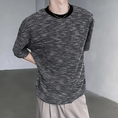 Load image into Gallery viewer, Korean Style Tees Men&#39;s New Summer Gradient Color Senior Sense Loose Top Trend Fashion O-neck Short Sleeve 9C5801
