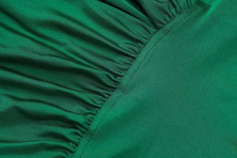 Deep V Neck Long Sleeve Mini Dress Women Autumn Winter New Ruched Evening Dress Female Fashion Sexy Dress Elegant