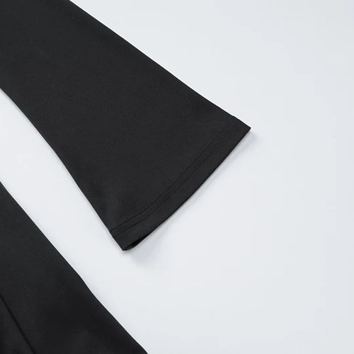 Load image into Gallery viewer, Off-shoulder Long Sleeve Mini Dress For Women Autumn Winter New Patchwork Strapless Backless A-line Sexy Dress Elegant
