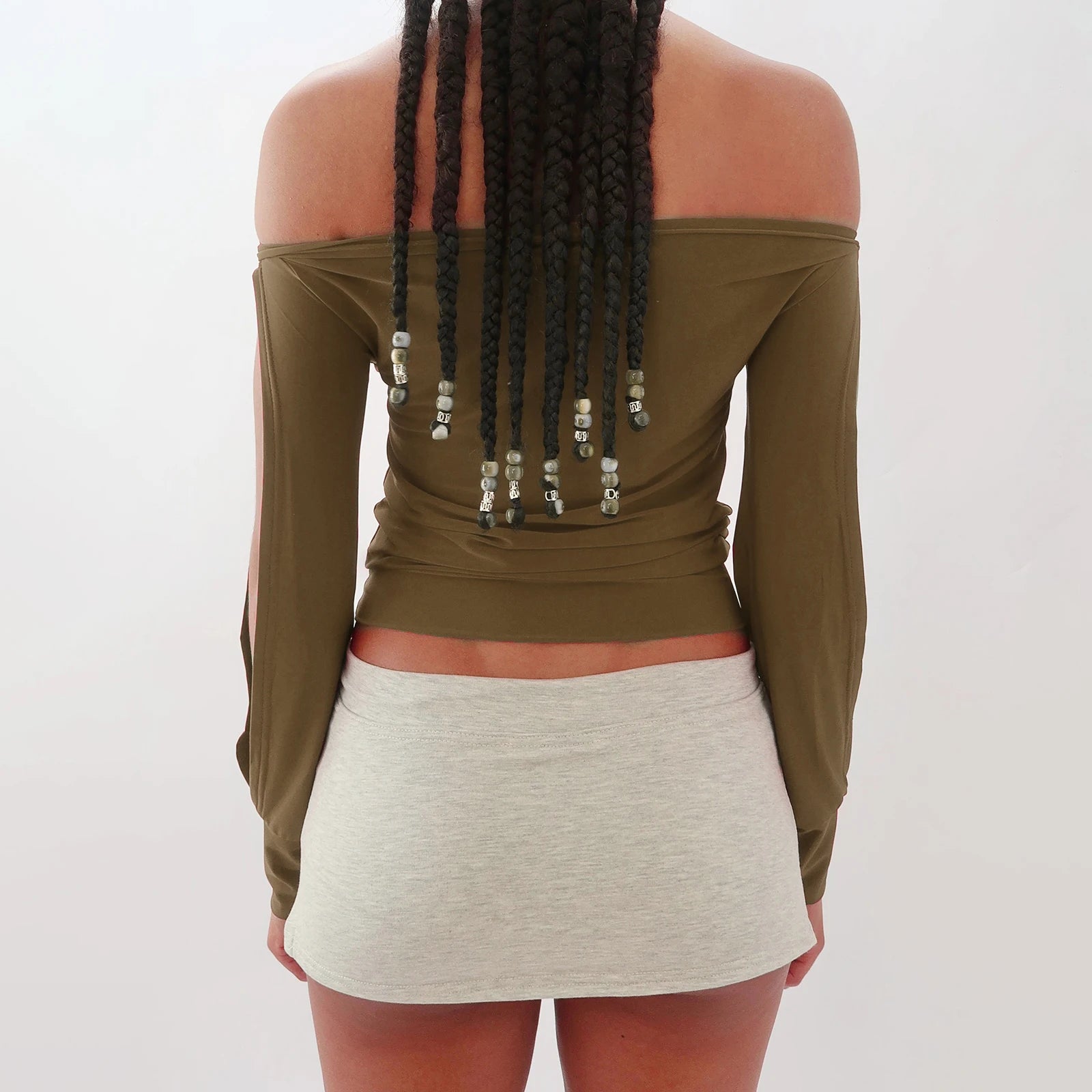 y2k Clothes Women Sexy Crop Tops Basic Off Shoulder Long Sleeve Cut Out T Shirts Evening Party Clothing Streetwear