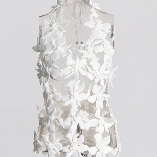 Load image into Gallery viewer, Solid Hollow Out Minimalist Sexy Vests For Women V Neck Sleeveless Backless Spliced Lace Up Top Female Fashion New
