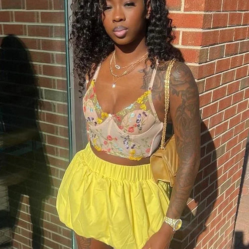 Load image into Gallery viewer, Ball Gown Skirts Women Y2K Hottie 2025 Summer Trend Midnight Waistband Miniskirts Birthday Streetwear Wild Bottoms
