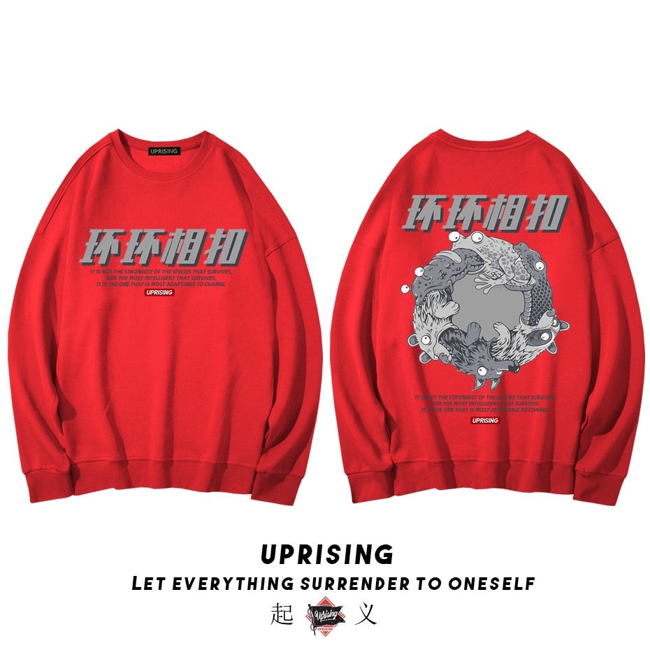 Hoodies, Sweatshirts Hip-hop street unique long-sleeved with interesting personality, rare, European, American and Japanese