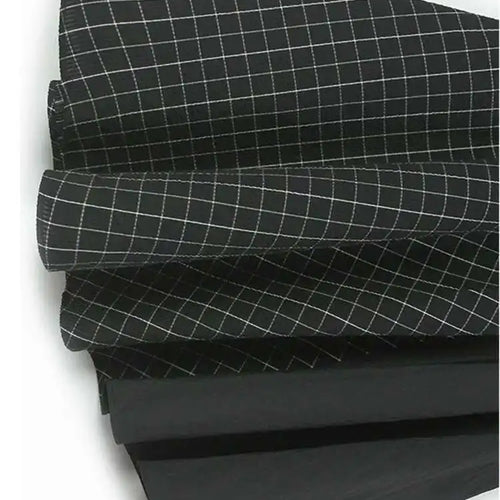 Load image into Gallery viewer, Women Black Plaid Color-block Big Size Midi Dress New Round Neck Short Sleeve Fashion Tide Spring Summer 2025 1DJ0086
