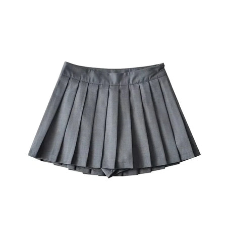 Summer High Waist Skirts Womens Sexy Mini Skirts Vintage Pleated Skirt Korean Tennis Skirts Short White Black