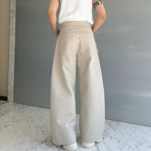 Load image into Gallery viewer, Fashin Korean Style Men&#39;s Casual Pants Double-layer Straight Wide Leg Pants Solid Color Niche Stylish Men Wear 9C7056
