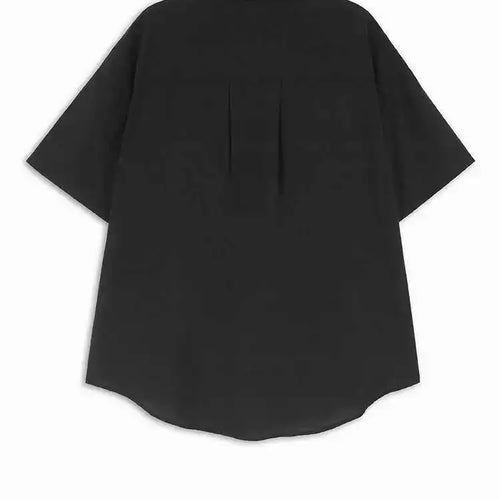 Load image into Gallery viewer, Women Green Plaid Pleated Big Size Casual Blouse New Lapel Short Sleeve Shirt Fashion Tide Spring Summer 2025 1DH6308
