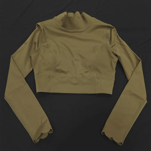 Load image into Gallery viewer, 2025 Pad Lace Tight Tank Top Women Hollow Out Backless Nude Long Sleeve Yoga Shirt Outdoor Sports Fitness Running T-shirts
