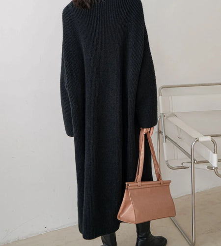 Yellow Big Size Long Knitting Cardigan Sweater V-Neck Long Sleeve Women New Fashion Tide Spring Autumn 2025 1DH6453