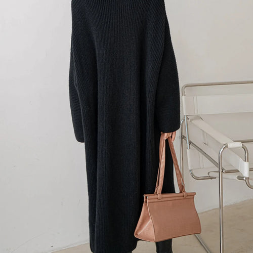 Load image into Gallery viewer, Yellow Big Size Long Knitting Cardigan Sweater V-Neck Long Sleeve Women New Fashion Tide Spring Autumn 2025 1DH6453
