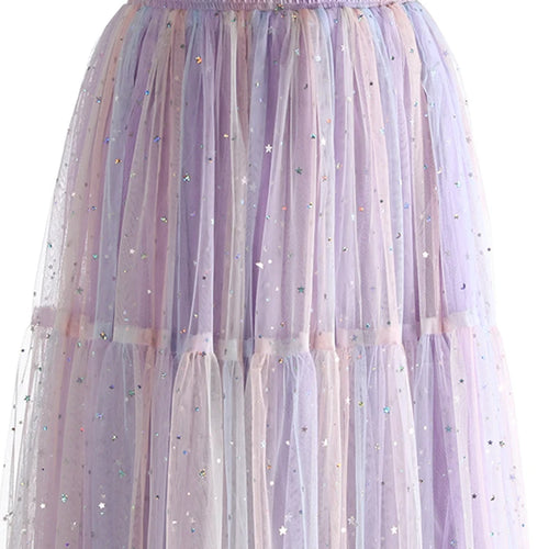 Load image into Gallery viewer, High Elastic Waist Red Gradual Color Sequins Ball Gown Half-body Skirt Women Fashion Tide New Spring Autumn 2025 1DJ1273
