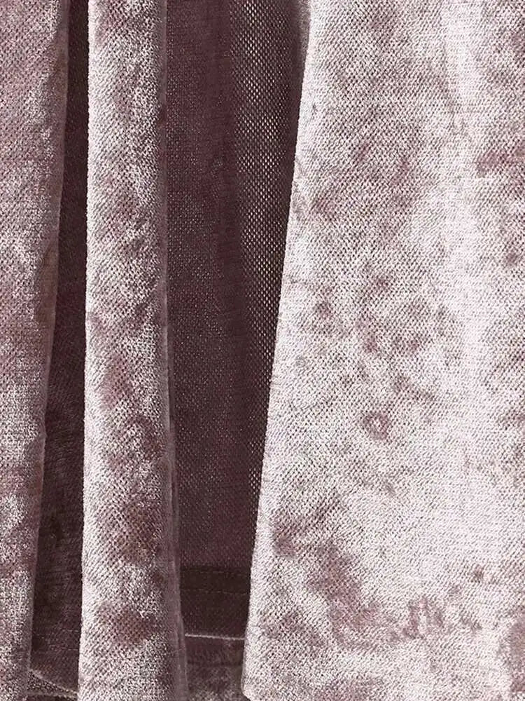 Velvet Denim T-shirt Half-body Skirt Two Pieces Suit New Slash Neck Long Sleeve Women Fashion Spring Autumn 2025 7AB6039