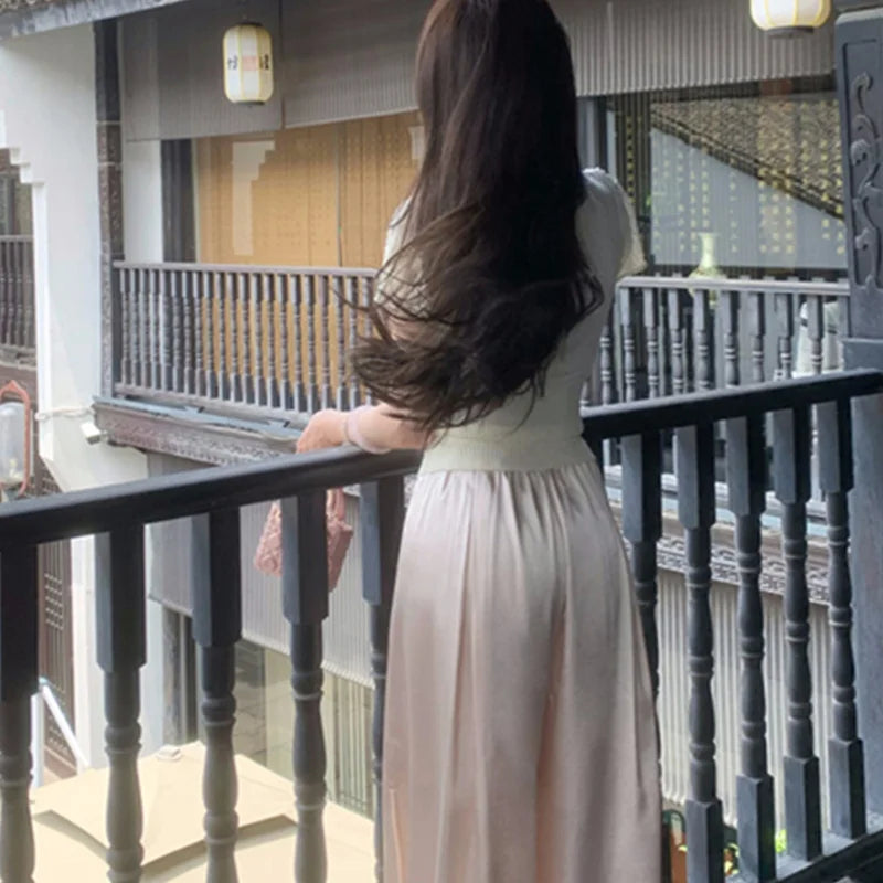 y2k Crop Tops Women Coquette Clothes Slim Fit Round Neck Short Sleeve T Shirt Fairycore Aesthetic Clothing Streetwear