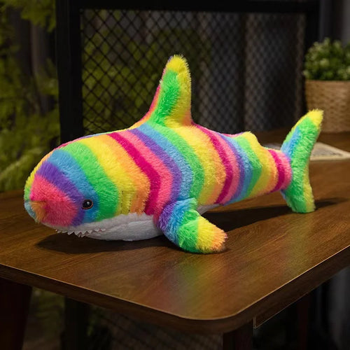 Load image into Gallery viewer, 1pc 45/60CM Kawaii Multicolour Plush Shark Plush Toys Cartoon Animal Shark Doll Lovely Birthday Gift for Kids Boys
