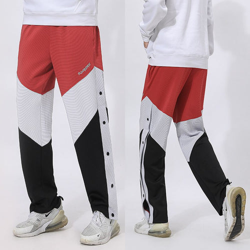 Load image into Gallery viewer, Mens Buttons Pants Running Sports Trousers Male Casual Jogging Basketball Football Sweatpants Outdoor Athletics Loose Plus Size
