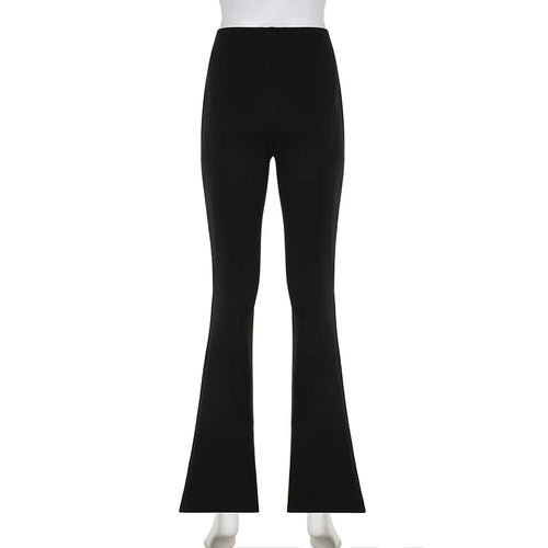 Load image into Gallery viewer, Casual Embroidery Slim Autumn Sweatpants Y2K Gothic Aesthetic Basic Flared Trousers Women Korean Full Length Capris
