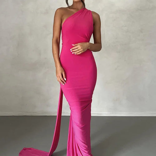 Load image into Gallery viewer, Sexy Backless Hanging Neck Bodycon Evening Dress For Women Strapless Max Female Dress Charming Club Party Prom Dress
