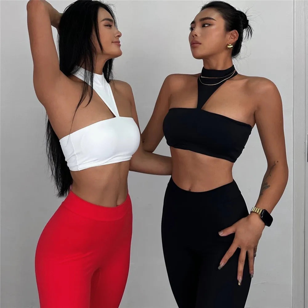 Pad Nylon High End Halter Sports Bra Sports Top Push Up Gym Crop Top Fitness Underwear Running Yoga Bra Active Wear