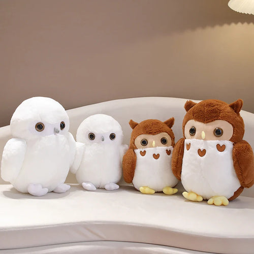 Load image into Gallery viewer, 30/40cm Stuffed Couple Owl Doll Simulation Animal Toy Cute Bird Doll Brown Owl White Owl Cartoon Plush Toy Children Girls Gift
