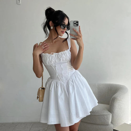 Load image into Gallery viewer, Summer Elegant Party Dresses 2024 New Arrival Floral Print A Line Birthday Dresses Casual Mini Graduation Dress Women
