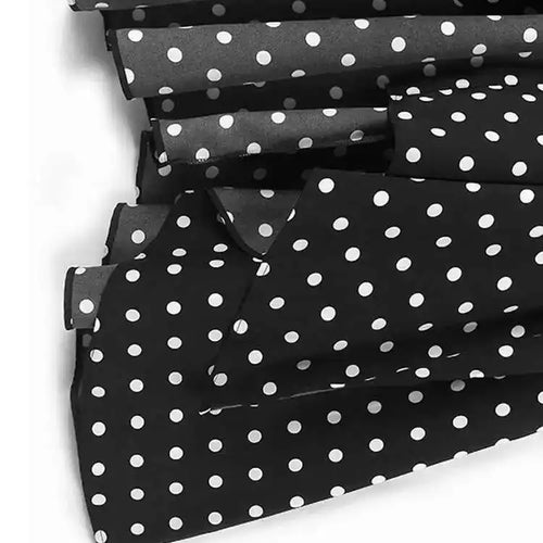 Load image into Gallery viewer, Women Black Dot Printed Irregular Hem Big Size Blouse New Lapel Short Sleeve Shirt Fashion Tide Spring Summer 2025 1DH6310
