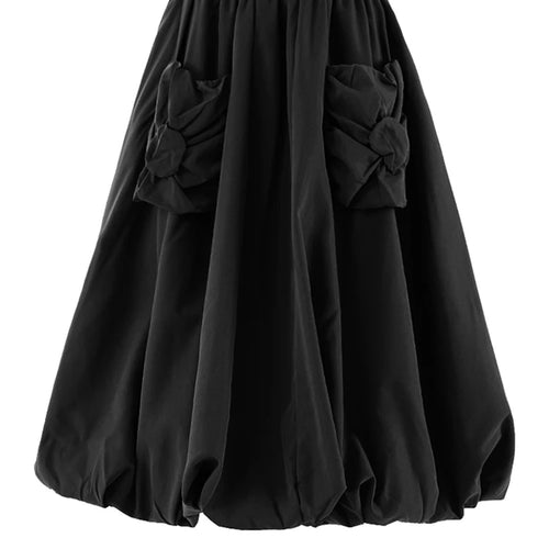 Load image into Gallery viewer, High Elastic Waist Khaki Pocket Shaped A-line Casual Half-body Skirt Women Fashion Tide New Spring Autumn 2025 CPG2082
