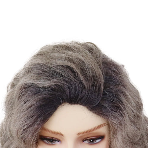 Load image into Gallery viewer, Synthetic Long Curly Wigs for White Women Ash Blonde Wig Natural Large Volume Wig Fluffy Hairstyle Costume Wedding Wig
