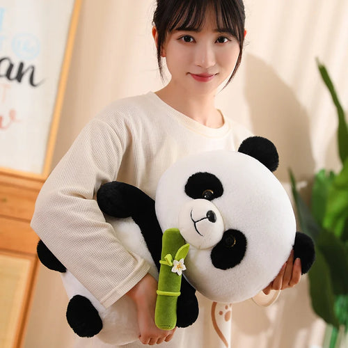 Load image into Gallery viewer, 25/35/45cm Lovely Panda Plush Toys Cute bamboo Panda Bears with bamboo Plushie Doll Stuffed Animal Toy For Kids  Best Gift
