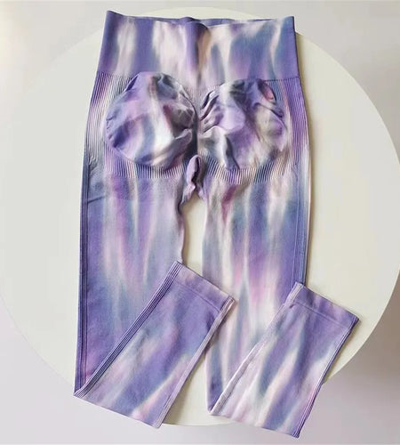 QK Aurora Women Bubble Butt Push Up  Yoga Pant Fitness Workout Gym High Waist Scrunch Tight Mujer Gym Seamless Leggings