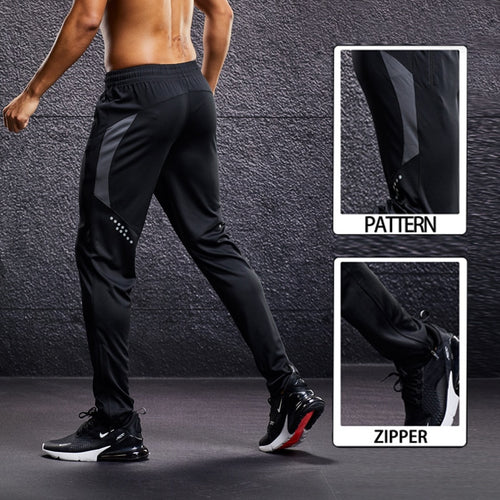 Load image into Gallery viewer, Men Running Sport Pants with Zipper Pockets Football Training Joggings Sweatpants Basketball Soccer Trousers Plus Size for Male
