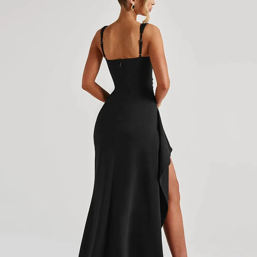 Load image into Gallery viewer, Elegant Sleeveless Bodycon Split Party Club Evening Dress Women Sexy Bareback Slimming Vestido Spring New Female 2025
