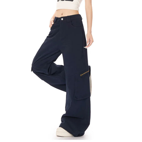 Load image into Gallery viewer, Men's Cargo Pants New American Style Straight Leg Trend High Street Stylish Solid Color Multi Pockets Male Clothing 9W1922
