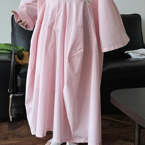 Load image into Gallery viewer, High Waist White Button Brief Casual Shaped Bud Half-body Skirt Women Fashion Tide New Spring Autumn 2025  1DJ1345
