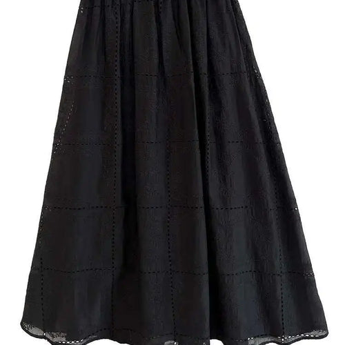 Load image into Gallery viewer, Lace Big Size Shirt Half-body Skirt Two Pieces Suit New Round Neck Long Sleeve Women Fashion Spring Autumn 2025 1DJ0062
